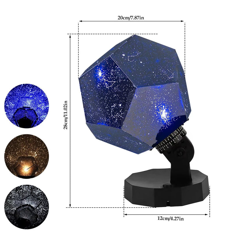 Star Projector Galaxy Lamp Starry Sky Night Light 360 Degree Rotating Cosmos Celestial Night Lamp for Bedroom Decor Kid'S Gift