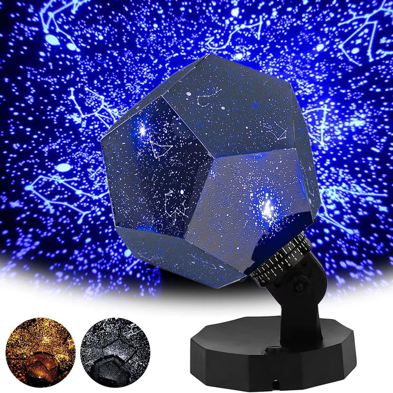 Star Projector Galaxy Lamp Starry Sky Night Light 360 Degree Rotating Cosmos Celestial Night Lamp for Bedroom Decor Kid'S Gift